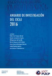 Anuario de Investigación del CICAJ2016