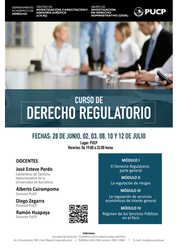 Curso de Capacitación en Derecho Regulatorio