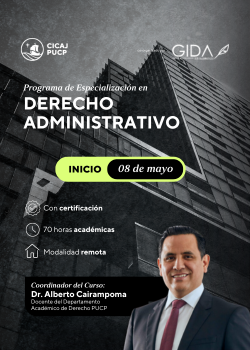 Programa de Especialización en Derecho Administrativo