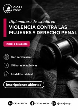Diplomatura de Estudio en Violencia Contra las Mujeres y Derecho Penal