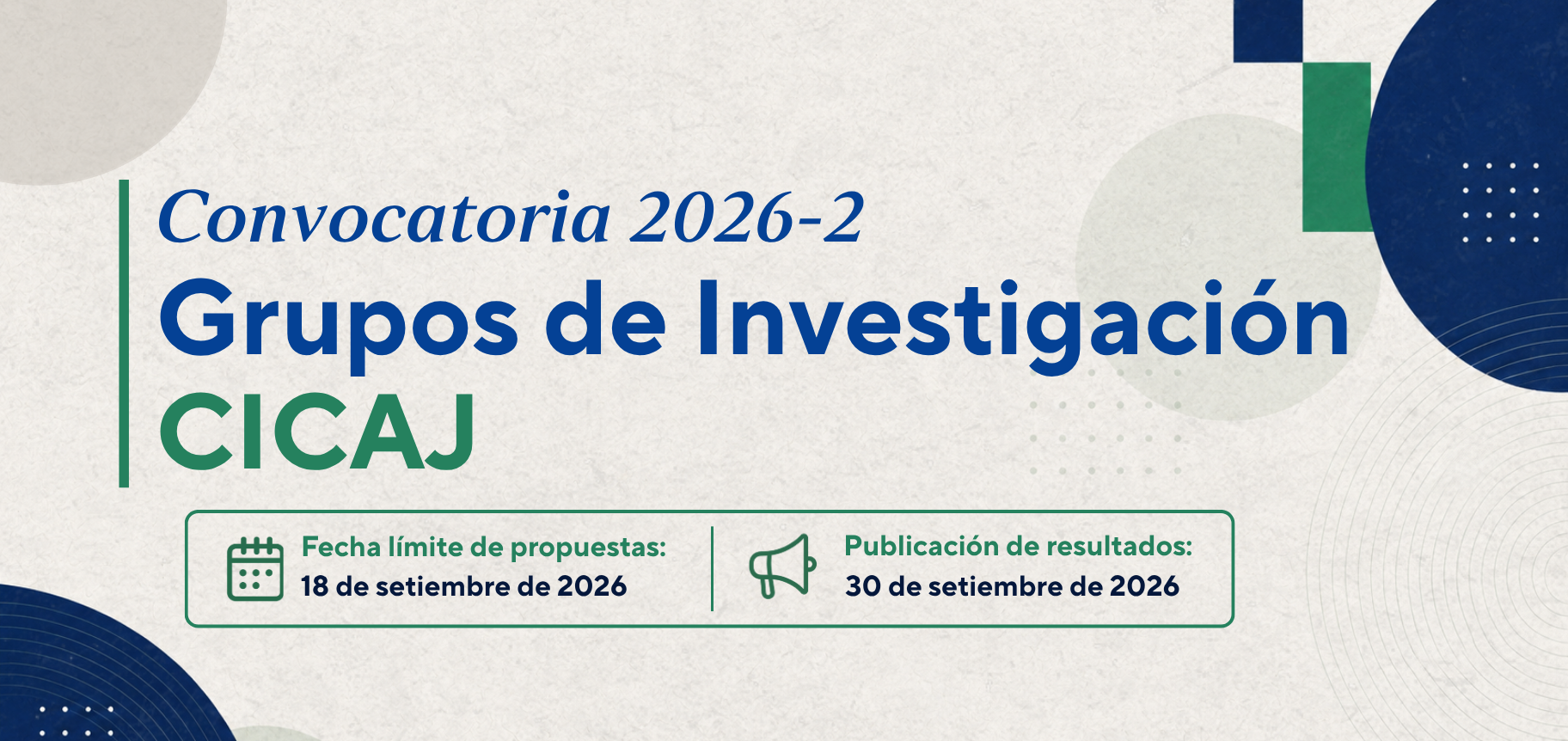 Convocatoria CICAJ