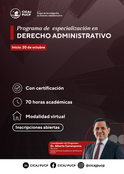 Programa de Especialización en Derecho Administrativo 2026